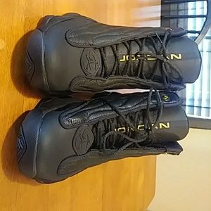 Mens black and gold jordans